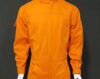 Oranger Piloten Fluganzug Cosplay Kostüm