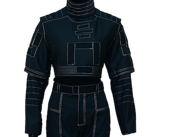 Mandalorian star war Custom Black Flight Suit 3-Piece Bounty Hunter Suit din beskar djarin Women's Verson Cosplay Costume