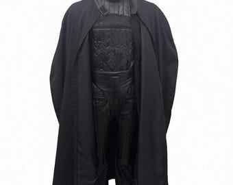 Darth Vader ESB Kostüm | Schwarzes Sith Lord Cosplay Outfit mit Umhang