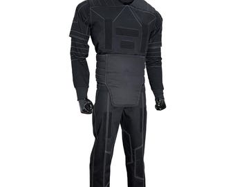 Mandalorian Cosplay Kostüm 4-Teilig | Din Djarin Kostüm | Star Wars Kopfgeldjäger Outfit | Mando Rüstungs-Set