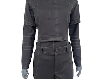 Sabine Wren Inspired Cosplay Costume | Star Wars Ahsoka Series 3 Piece Outfit with Shirt Pants and Vest
