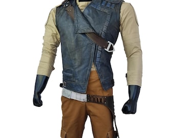 Cal Kestis Jedi Survivor inspiriert Komplettes Kostüm | Star Wars Cosplay Outfit mit Ledergürteln