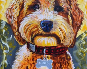 Custom Canvas Pet Portrait