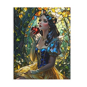 Princess Puzzle - 120/252/500-Piece, Stained Glass Art, Family Fun, Gift for Kids
