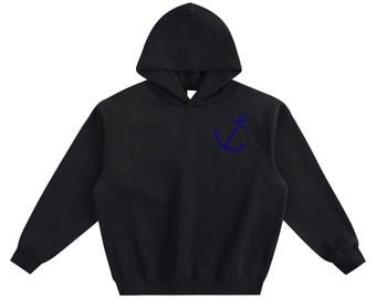 Boxy Hoodie aus Fleecestoff