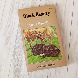 Vintage Black Beauty by Anna Sewell Paperback Book, Children&#39;s Book, Children&#39;s Classic, 1980, Kid&#39;s Book, Children&#39;s Literature