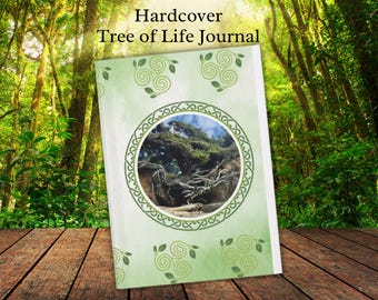 Cuaderno de tapa dura "Árbol de la Vida": Cuaderno de escritura para fotografías de la naturaleza