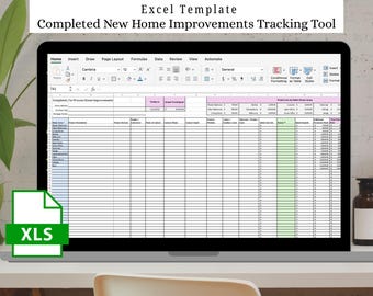 Home Improvement Tracker Excel Template: Renovation Cost Log (Digital Download)