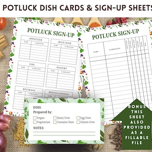 Knytkalaspaket: Utskrivbart anmälningsblad och kostkort (digital nedladdning), örttema