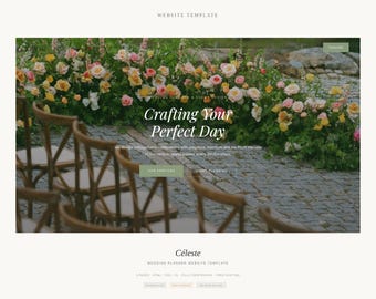 Wedding Planner Website Template — Sage Green HTML CSS for Event Designers, Coordinators and Bridal Services