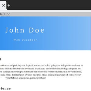 Resume Template in html Css, Cv Minimalist, Resume Professional, Cv with photo, Modern HTML