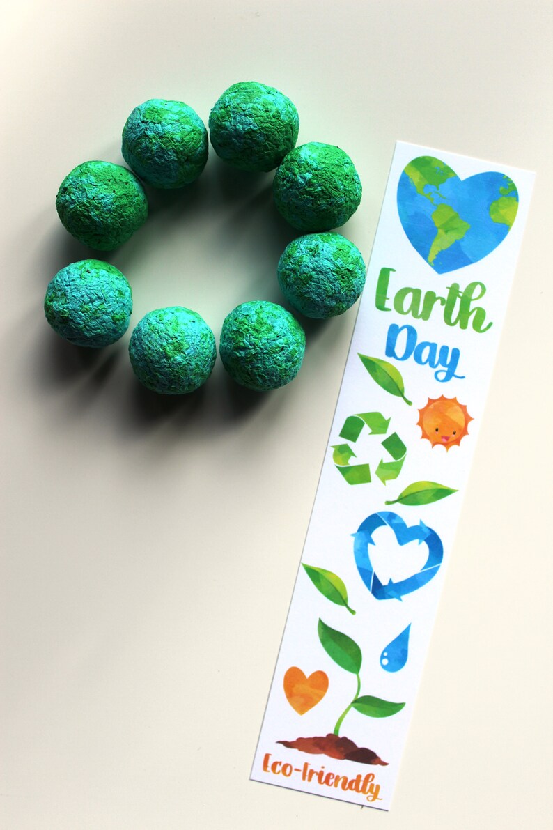 MADE TO ORDER Earth Day Seed Bomb Sleeves Contains 8 Marbled Etsy