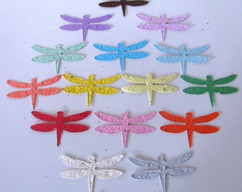 24 Seed Paper Dragonflies