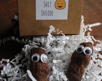 Funny Sh*t Inside-  boxed gag gift- plantable fake dog poop- wildflower seeds