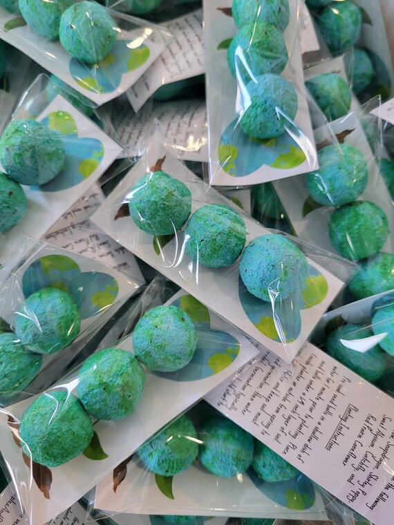500 Earth Wildflower Seed Ball Sleeves- Buyer Chooses If Sleeves Have 2, 3,  or 4 Seed Bombs - Etsy