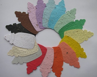 24 Seed Paper Baby Bottles