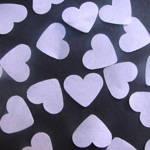 ON SALE 1,000 Dissolving/Biodegradable Heart confetti image 2