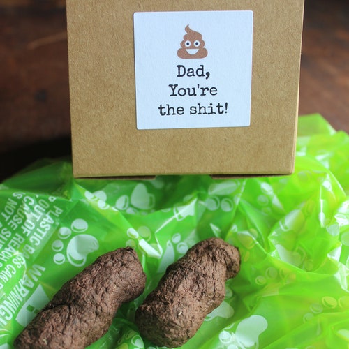Dad, you're the sh*t-  boxed gag gift- plantable fake dog poop- wildflower seeds