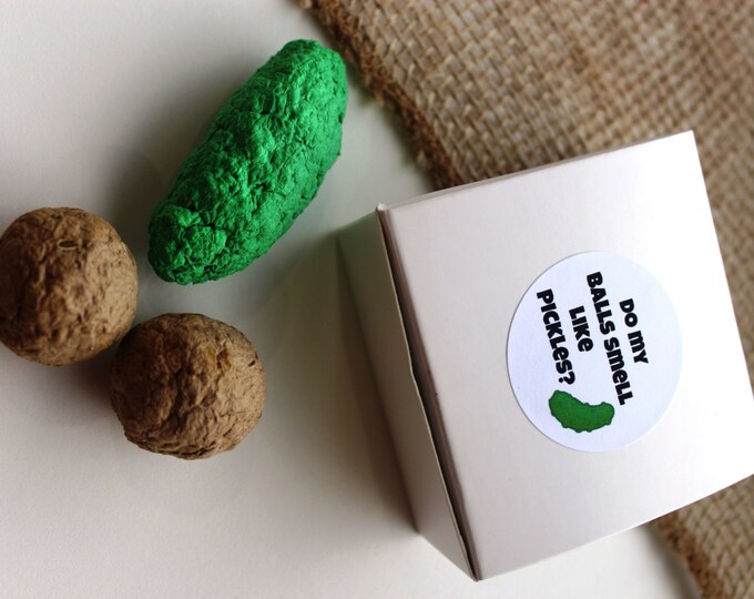 Do My Balls Smell Like Pickles NOW in BROWN BOX Ready to Etsy