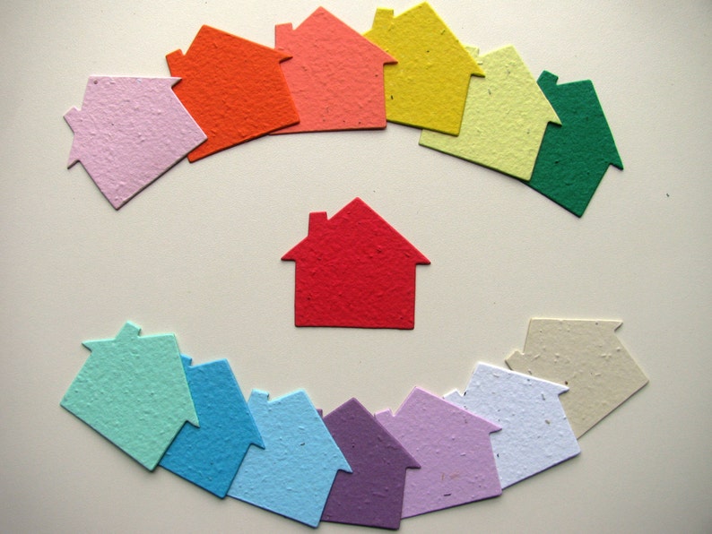 96 Seed Paper Houses image 1