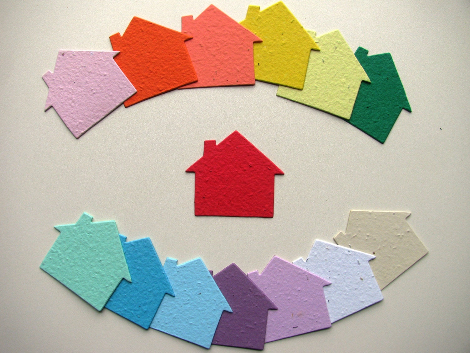 Plantable Seed Paper Houses - New House Announcement - Realtor Thank Y –  Recycled Ideas Favors