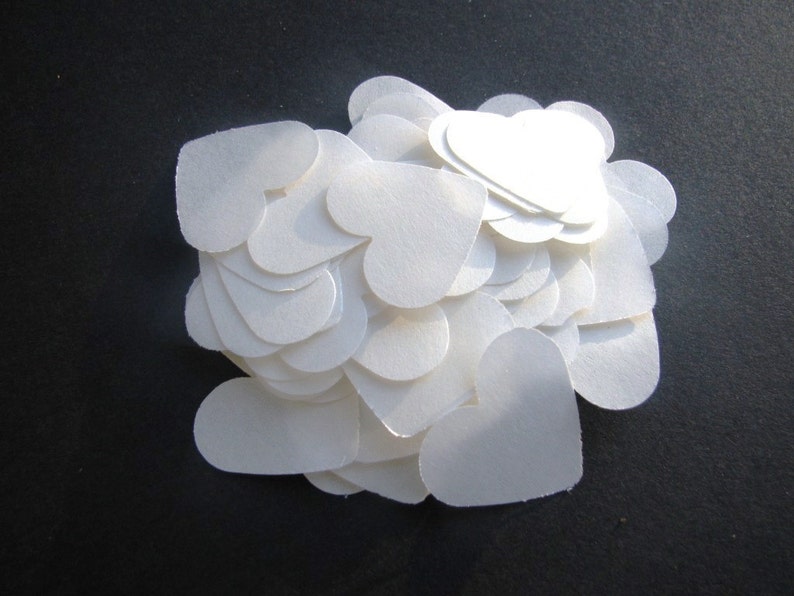 ON SALE 1,000 Dissolving/Biodegradable Heart confetti image 1