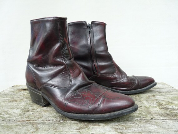 Items similar to Vintage Acme Cowboy Boots Ankle 10D 1960's on Etsy