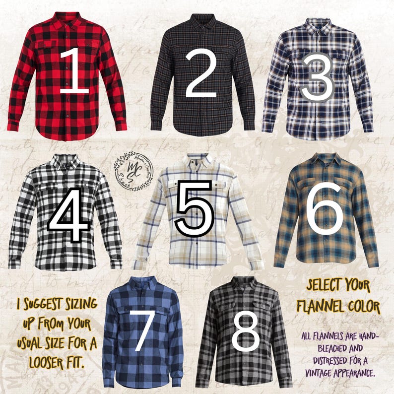 Custom Bleached Distressed Flannel Shirt: Unisex Vintage Style, Personalized Back image 15