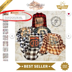 Custom Bleached Distressed Flannel Shirt: Unisex Vintage Style, Personalized Back image 4