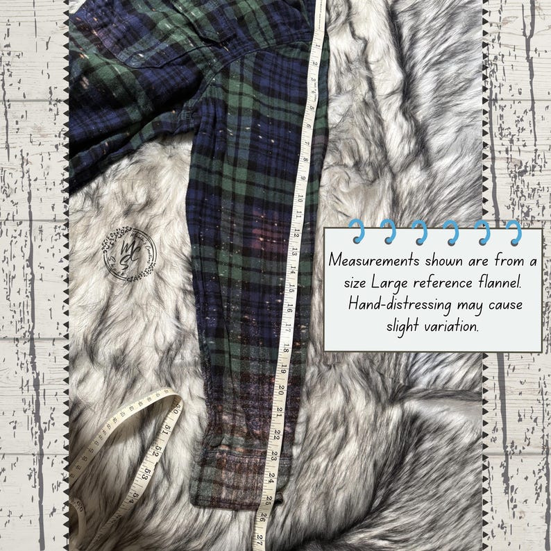 Custom Bleached Distressed Flannel Shirt: Unisex Vintage Style, Personalized Back image 11