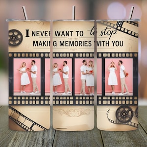Photo Tumbler Template, Couples Tumbler Wrap, 20oz Skinny Sublimation, Love Polaroid Png, Custom Picture Wrap, Making Memories Design