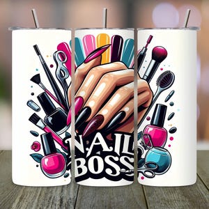 Nail Tech Tumbler Wrap: Nail Life Sublimation Design (Digital Download)