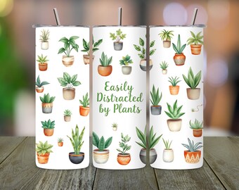 Bekerverpakking grappige planten: gemakkelijk af te leiden ontwerp (digitale png-download)
