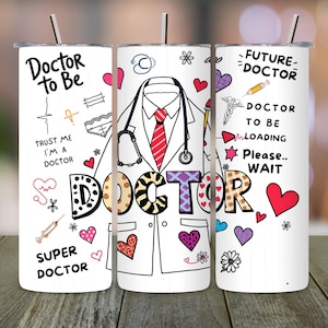 Doctor tumbler wrap, doctor life png, 20oz skinny sublimation design, medical tumbler download, nurse life wrap, healthcare png file