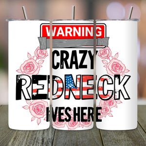 Patriotic Redneck Tumbler Wrap PNG: 4th of July Design (Digital Download)