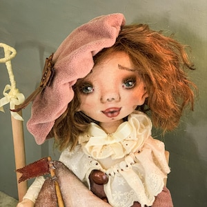 OOAK BJD Doll, Art Doll, Handmade Interior Artist Doll in Vintage Style - Perfect Gift for Doll Collectors - The Boy With A Message