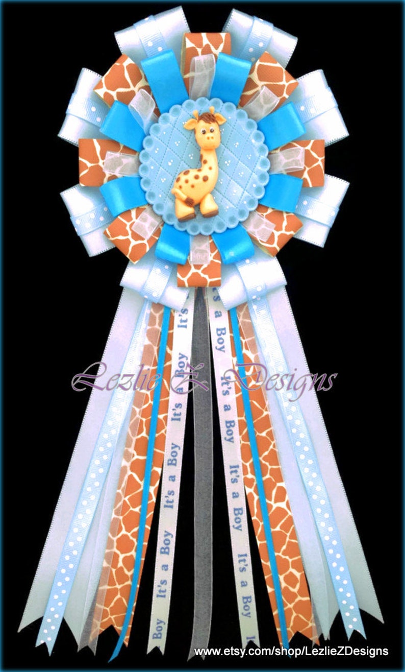 Safari Baby Giraffe Print Theme Baby Shower Corsage Pin Etsy Safari Baby Giraffe Print Theme Baby Shower Corsage Pin Etsy