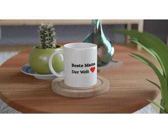 Taza "La mejor mamá del mundo" – Regalo para mamá, Día de la Madre, Cumpleaños