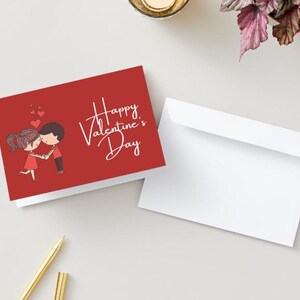 Tarjeta de San Valentín / Descarga digital / Perfecta para parejas y seres queridos / Romántica / Adorable / Tarjeta de San Valentín