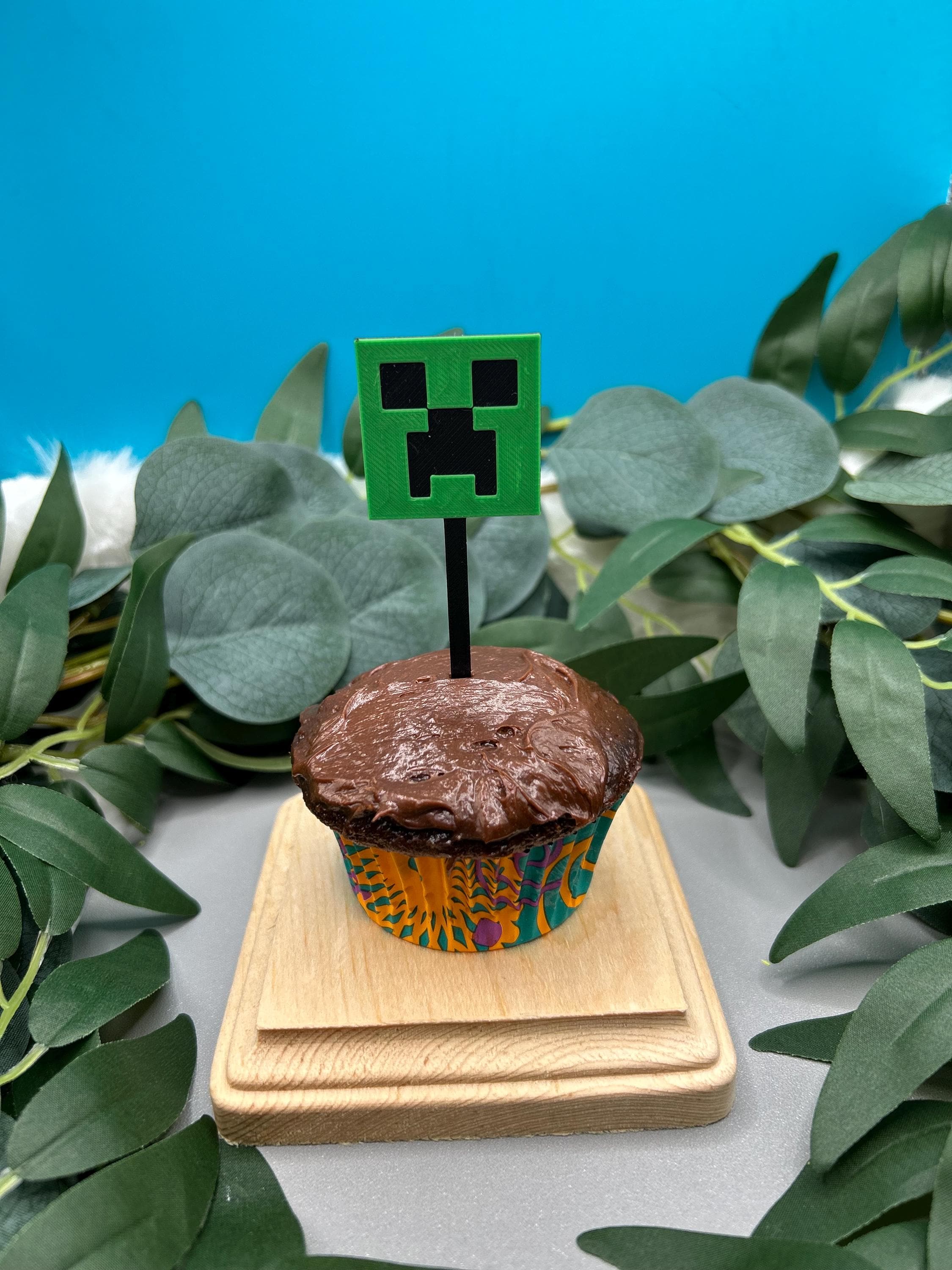 3D Printed Minecraft Cupcake Toppers