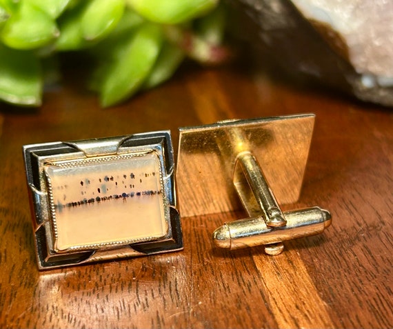 Paire De Boutons De Manchettes Vintage - Petits Modèles - Occasion