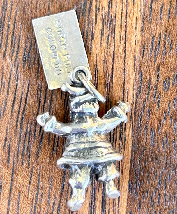 Vintage Bell Sterling Silver Santa Charm North Po… - image 6