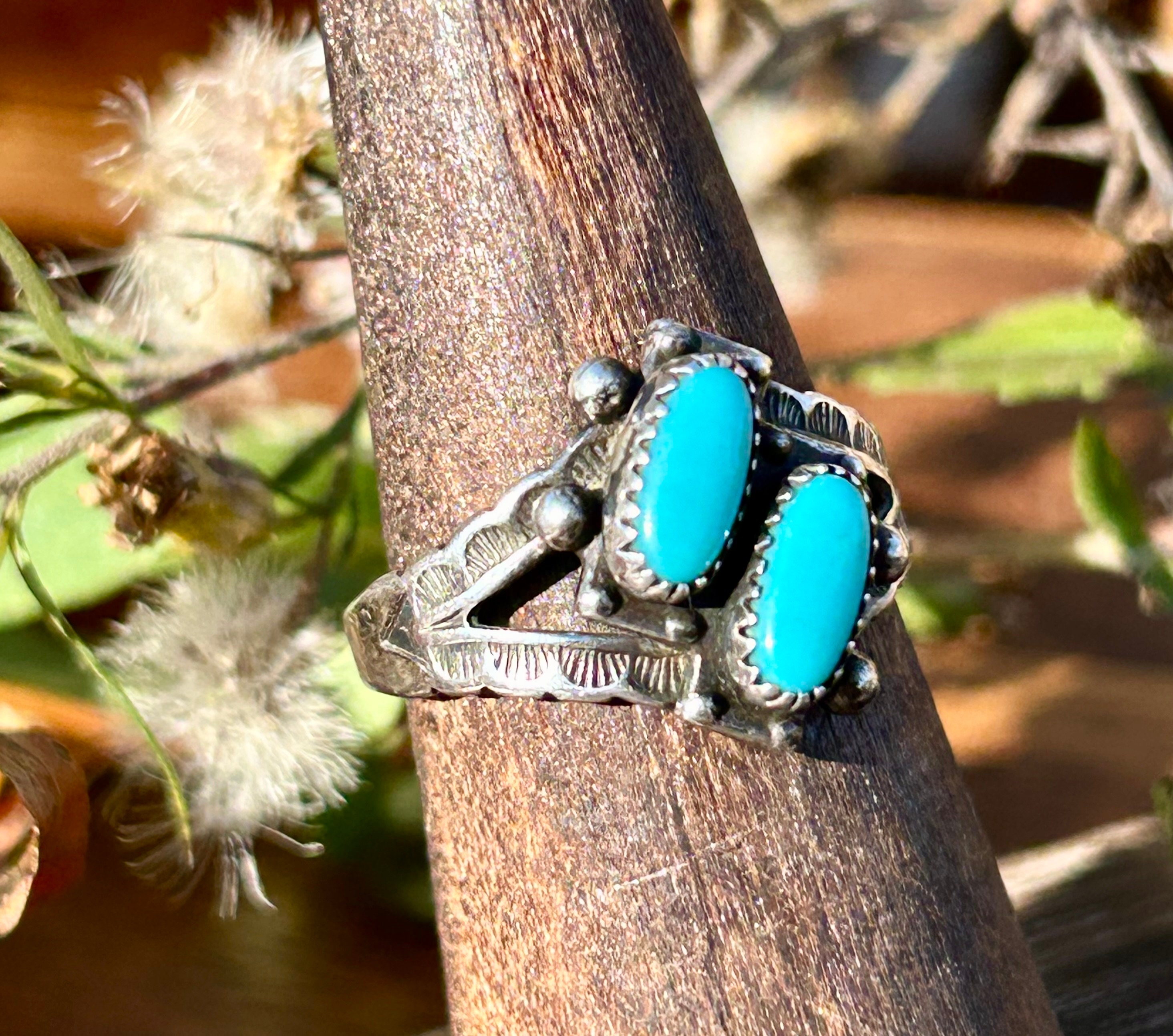 Native American Turquoise Ring JP Sterling Pacific Jewelry