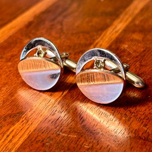 Vintage Cufflinks Rhinestone Cuff Links Retro Menswear Mens Jewelry 50s 60s Mid century Accessories