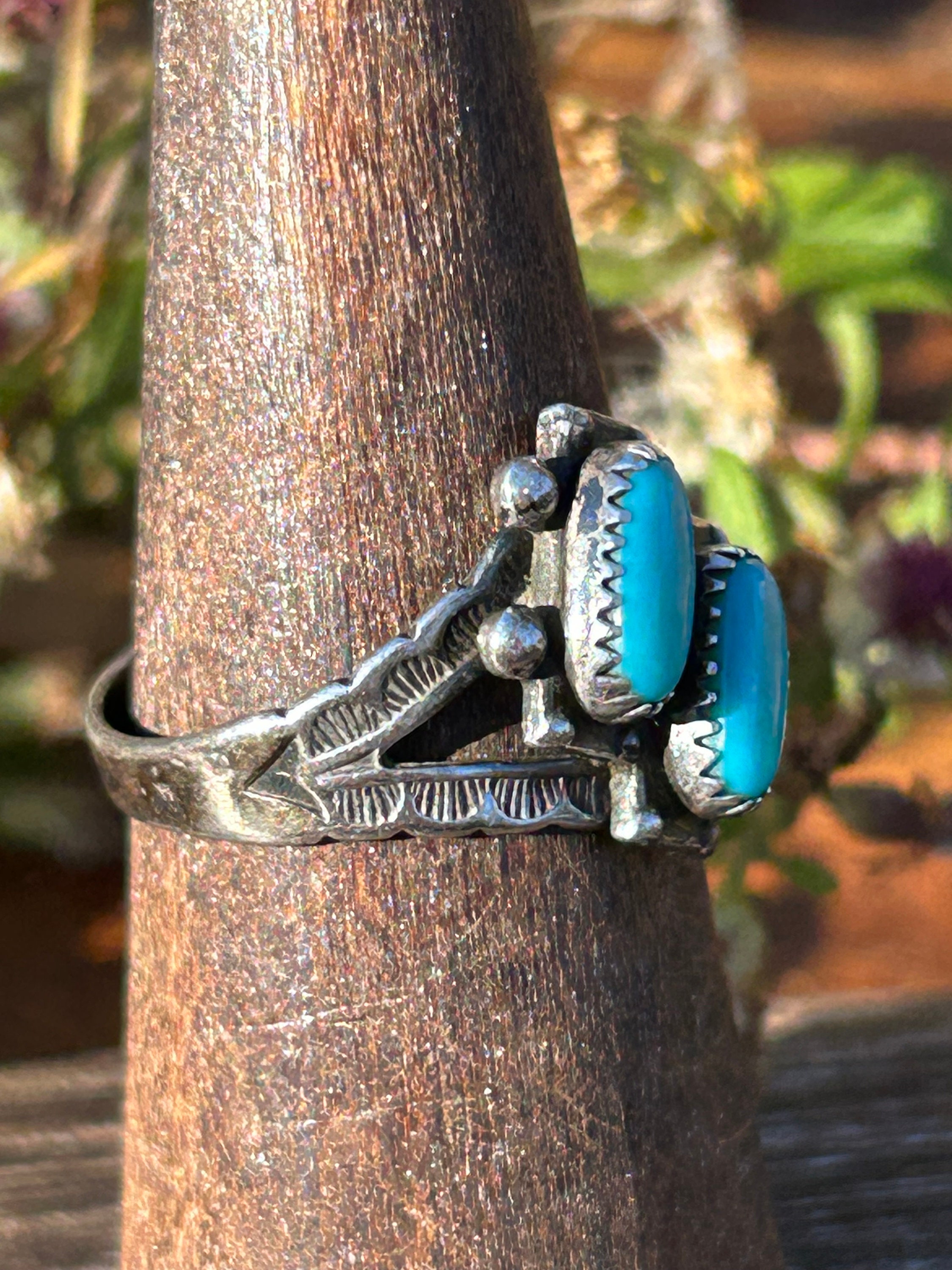 アクセサリー archive Indian jewelry turquoise ring Natural Apache Blue Turquoise Ring for Sale | Cheryl's