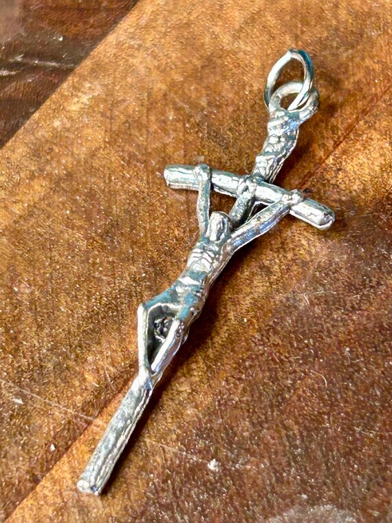 Tiny Delicate Crucifix Cross Jesus Religious Jewe… - image 6