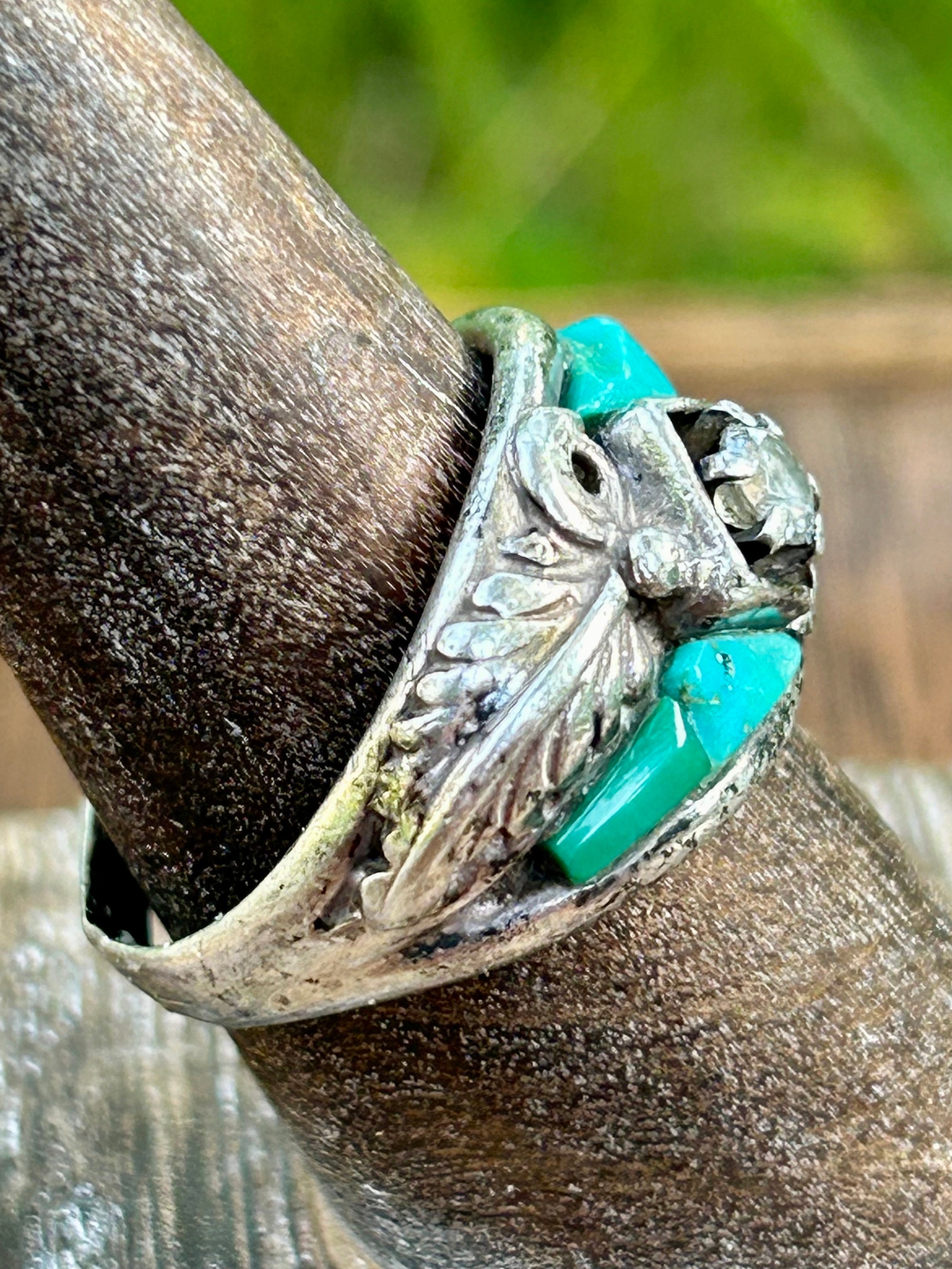 Sterling Silver Turquoise Cubic Zirconia Ring Cheryl Wadsworth