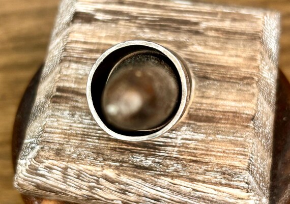 Silver Ring Unsigned Native American Inlaid Triba… - image 3