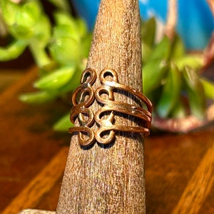 Handmade Copper Ring Vintage Retro Jewelry Unisex Gender Neutral Accessories image 8