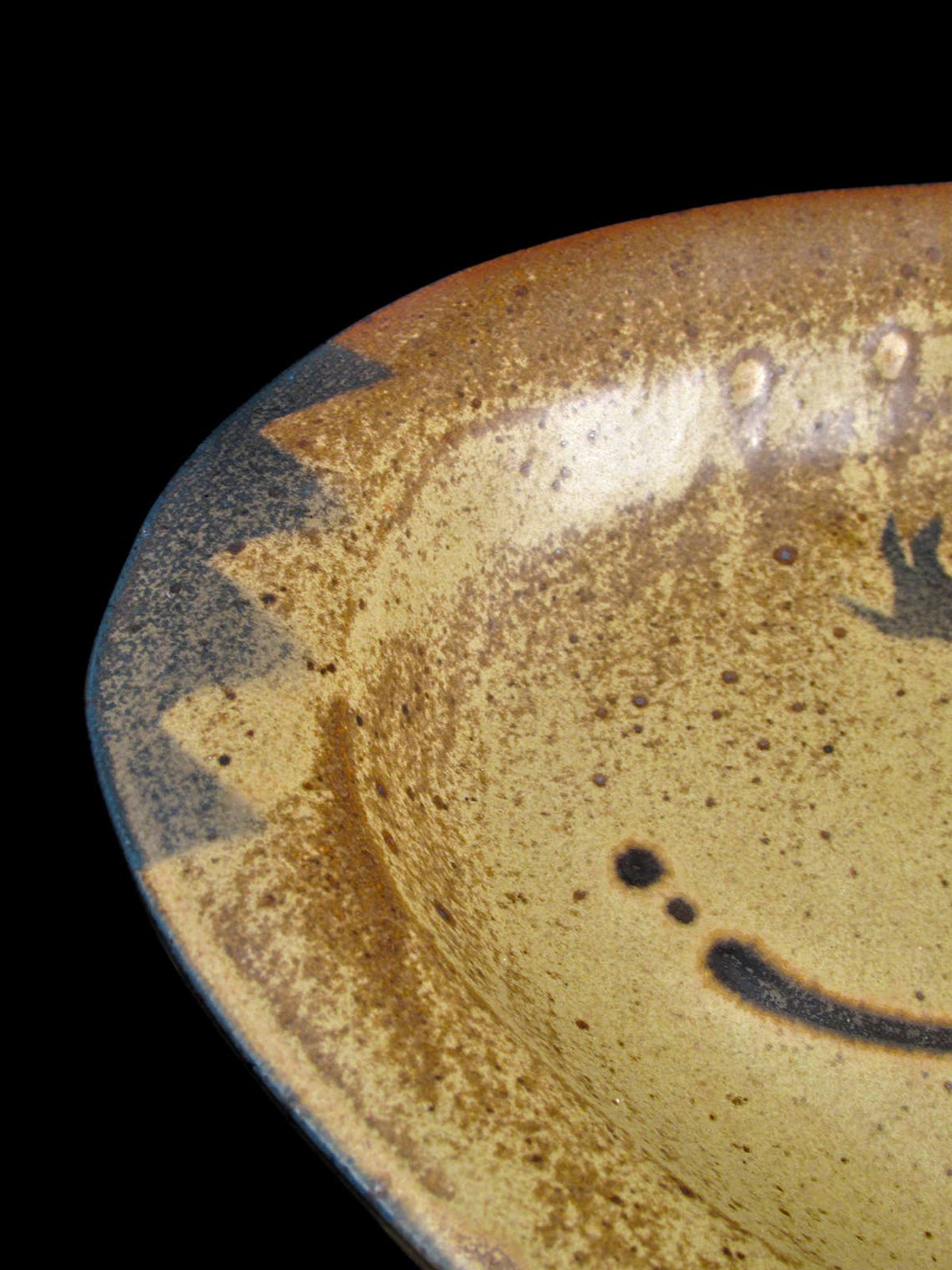 Mel Cornshucker Pottery Dish Native American Warrior on Horse Etsy